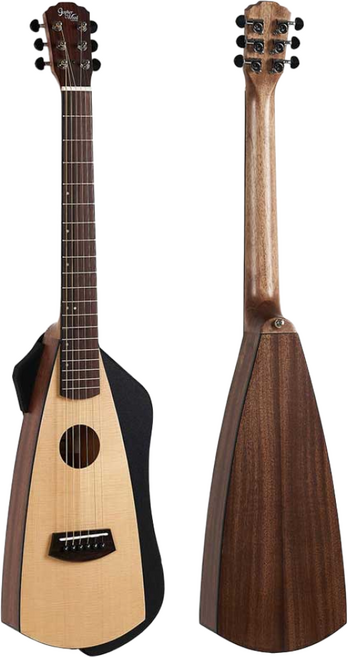 Gopherwood고퍼우드 i-Trekking 여행용 미니기타 어쿠스틱 통기타 포크기타 땅콩기타, 1개