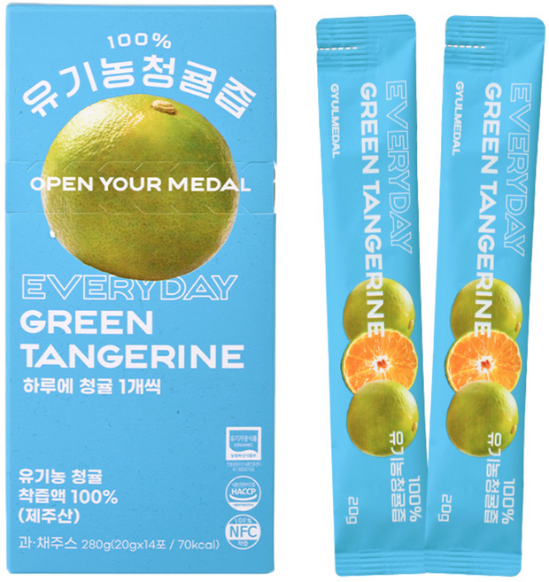 유기농 청귤즙 스틱, 14개, 20ml