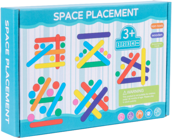 마크라쏭 색 설압자 컬러스틱 퍼즐 공간구성 시지각 색상 매칭, 1개