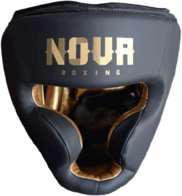 NOVABOXING 노바복싱 664H 헤드기어 / 권투용품 격투기 용품, 검정+골드, 1개