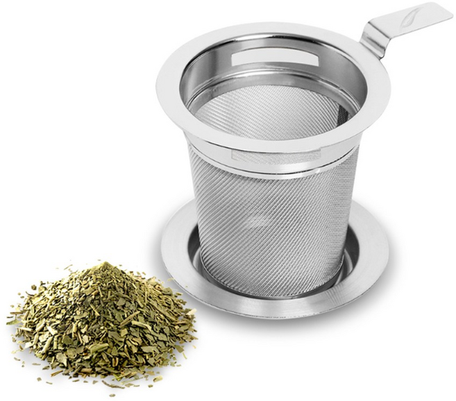 고원 손잡이 티스트레이너 75mm 차거름망 티인퓨저 티망 (받침포함), 단품, 1개