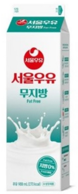서울우유 무지방우유, 900ml, 1개