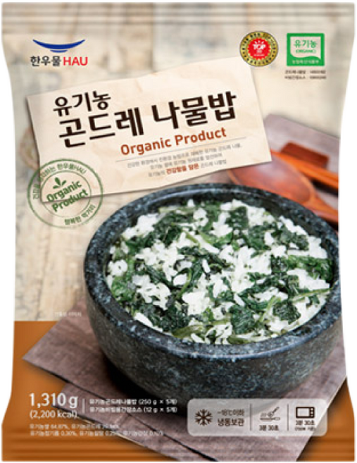 한우물 유기농 곤드레 나물밥, 262g, 5개