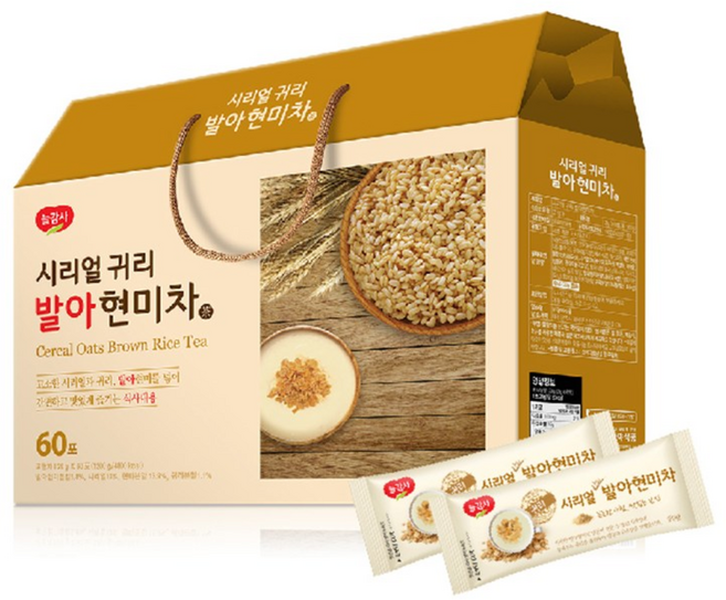 광야식품 시리얼 귀리 발아현미차60포, 1개, 1.2kg