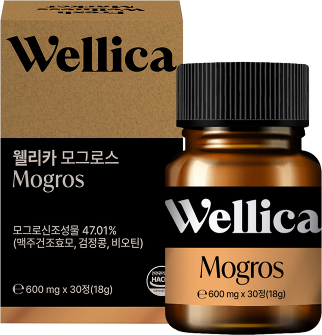 웰리카 모그로스 프리미엄 독일 맥주효모 비오틴 판토텐산, 1개, 30정