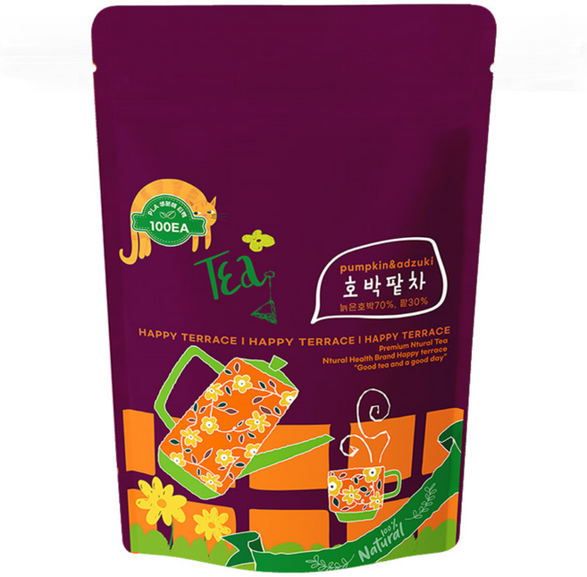 국산 늙은 호박팥차 1.5g 삼각티백 대용량 100개입, 1개