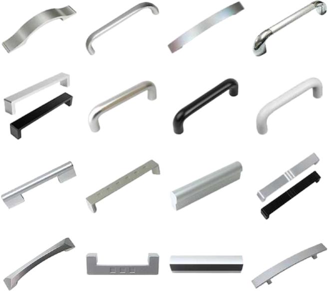 철물프렌드 싱크대손잡이모음전 2구손잡이 인테리어문손잡이, ㄷ자밴딩손잡이(화이트)96P, 1개