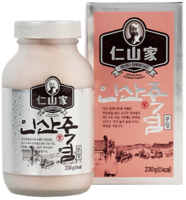 인산가 9회 자죽염 분말 230g + 휴대용기 1개 + 인산가 샘플증정 죽염본가 인산죽염 [정품 판매자 사업자번호: 660-58-00496]