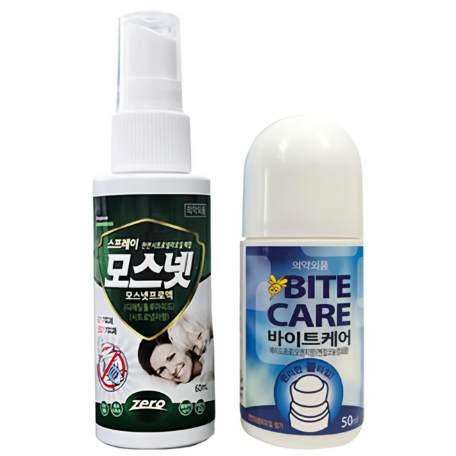 동국제약 바이트케어 50ml + 모스넷 60ml 세트, 1세트