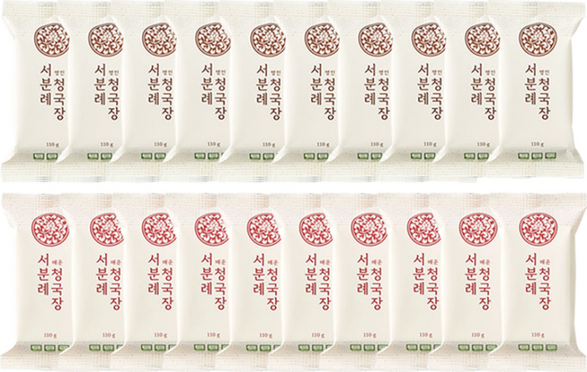 서일농원 서분례 명인청국장 + 매운청국장, 110g, 20개