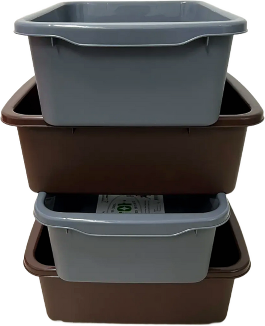 나코 플라스틱 설거지통 적층바구니 적층형 수납함 싱크대 설거지통 식당 업소용 사각 주방, 2개, 회색