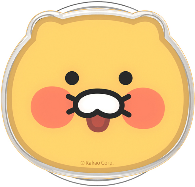 카카오프렌즈 춘식이 얼큰이 맥스탠드 톡 맥세이프 호환, 행복, 1개