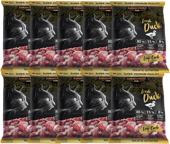 레오나르도 캣 고양이사료 치석제거 소용량사료 모음, 순수생육 오리 50g x10개, 10개, 50g