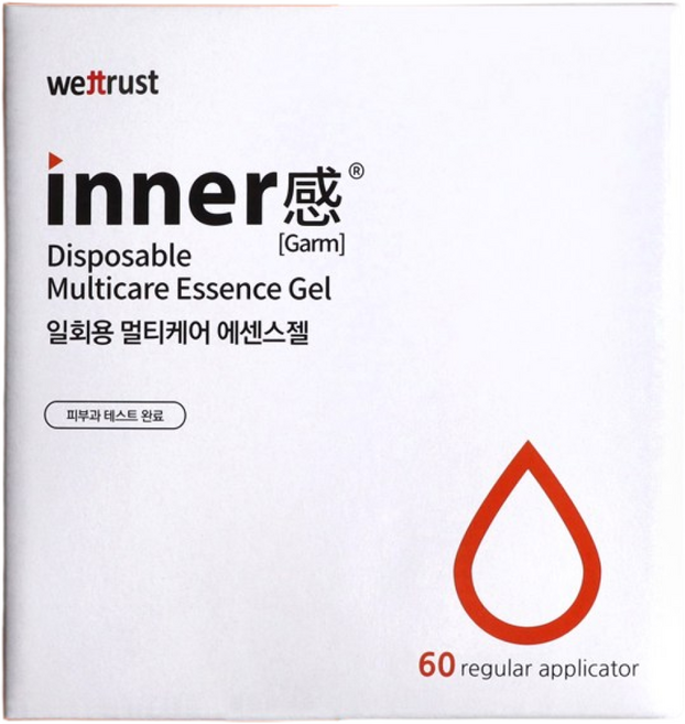 웨트러스트 이너감 일회용 멀티케어 여성청결제 에센스젤 60p, 60개, 1.7g