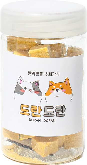 도란도란 동결건조 단호박명태큐브 30g 강아지 트릿 수제간식, 5개, 단호박명태