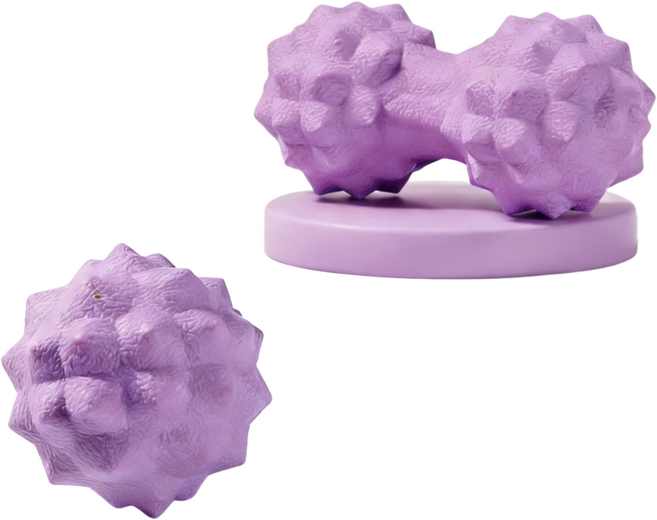 근막 마사지볼 1+1 세트 땅콩볼 발바닥 어깨 허리 통증 완화 EPP 무취 휴대용 요가 필라테스 운동 후 회복