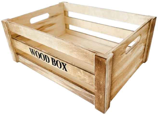 [해피인어스] 내추럴 우드박스, 01 내추럴우드박스(미니), 1개