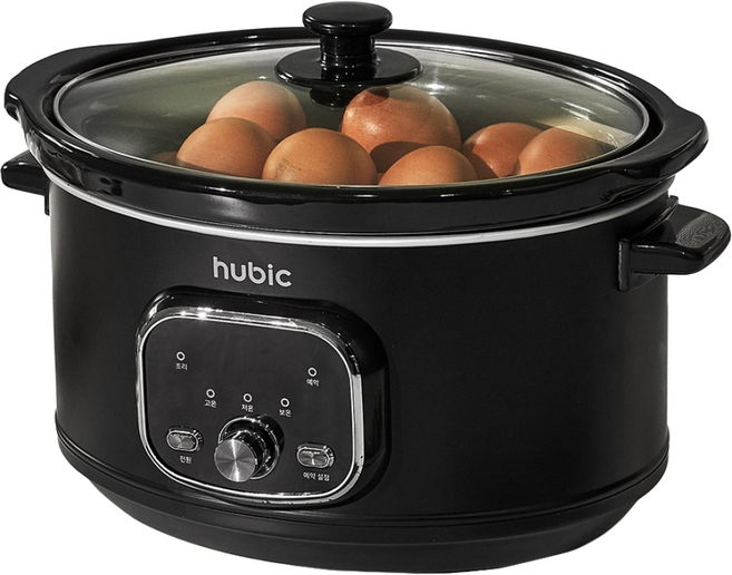 휴빅 타이머 계란찜기 슬로우쿠커 맥반석 구운계란 굽는기계 전골냄비, 휴빅슬로우쿠커