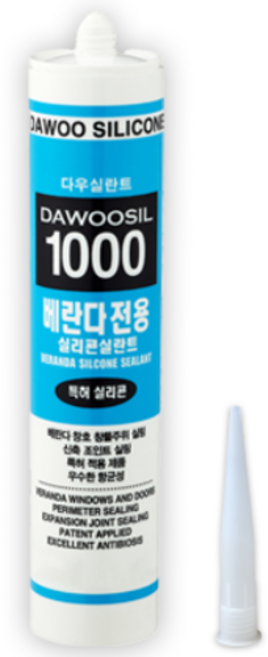 에스테크 베란다용 창틀용 실리콘 다우실 1000 창호 베란다 방수 백색, 1개