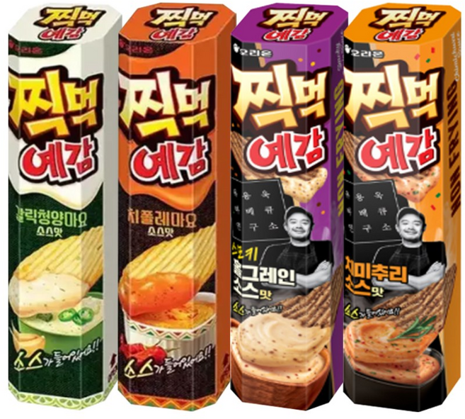 찍먹 예감 4종 갈릭청양마요+치폴레마요+홀그레인소스+치미추리소스, 1세트, 76g