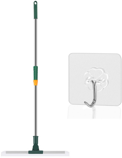 트바웃 다용도 올인원 실리콘 스퀴지 빗자루 밀대 접착후크포함 TABUSY25S1020FR, 그린, 1개