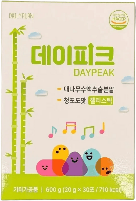 데일리플랜 데이피크 청포도맛 영양제, 1박스, 30회분