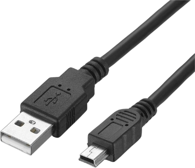 마이크로텍 USB 미니 5핀 케이블 2.0 MINI 5pin 하이패스 디카, 0.3m, 1개