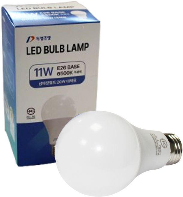 두영 LED전구 11W, 주광색, 1개