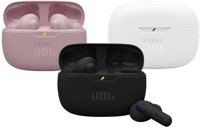 삼성공식파트너 JBL WAVE BEAM2 무선 블루투스 이어폰 노이즈캔슬링 Pure Bass사운드 최대 40시간 통화품질 IP54 Google Fast Pair 전용앱, 핑크