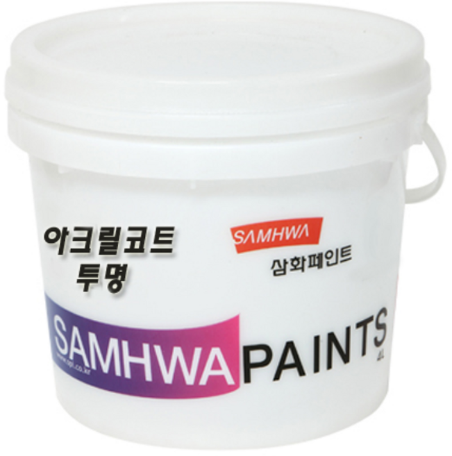 삼화페인트 다용도용 수성바니쉬 아크릴코트, 1개, 4L, 투명반광