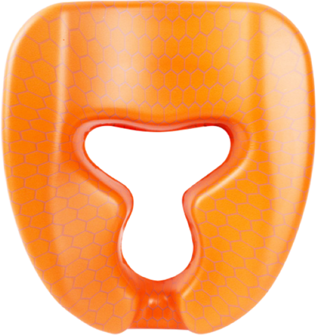 케어메이트 안면 쿠션 주황색 경락 베개 스포지 10장포함, 1개, 오렌지