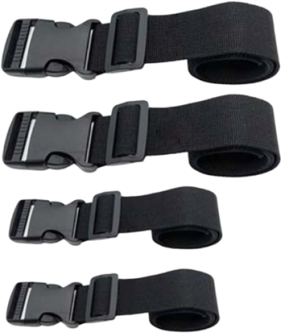 오토림 스트랩 안전벨트 고정스트랩 다용도 고정 스트랩 4개 Black