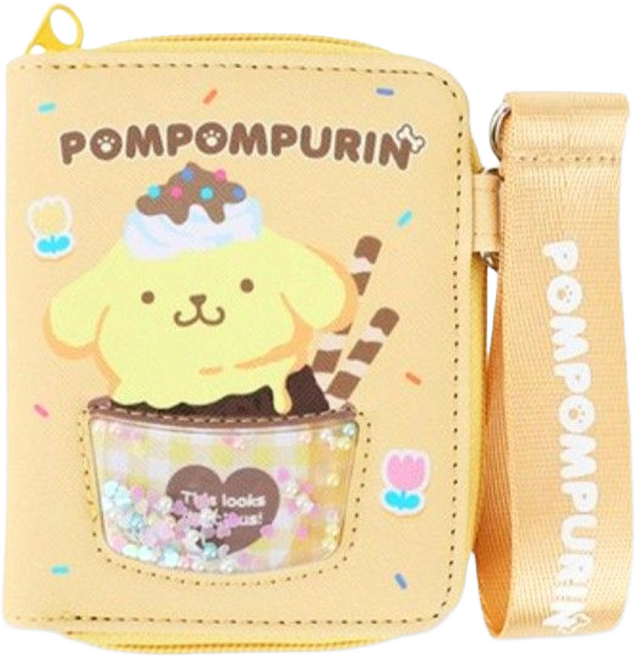 산리오 정품 시나모롤 마이멜로디 쿠로미 폼폼푸린 포차코 스팽클 스위티 스트랩지갑
