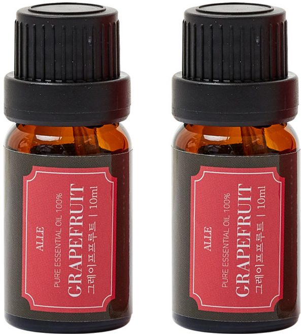 알레 비건 아로마 에센셜 오일 그레이프프루트, 10ml, 2개