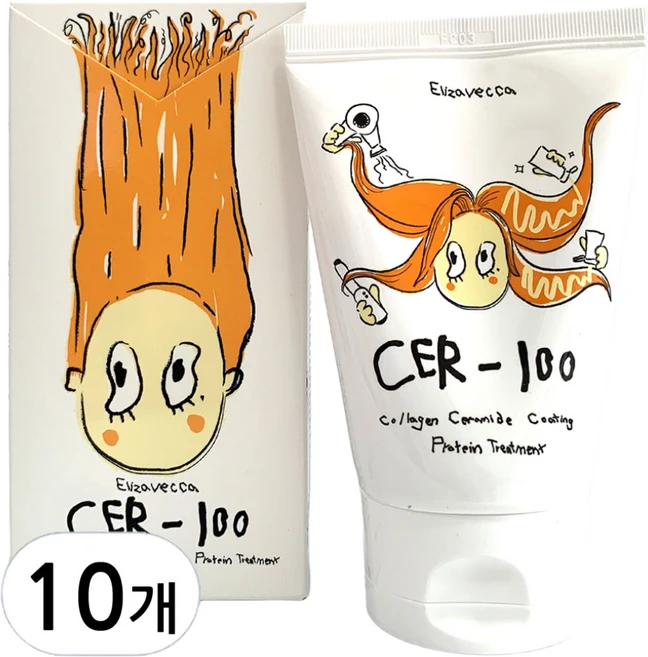 엘리자베카 밀키피기 콜라겐 세라마이드 코팅 프로틴 트리트먼트, 100ml, 10개 - 쿠팡