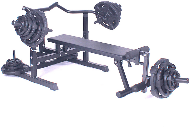 포스스포츠 해머레그 벤치프레스 고무원판세트