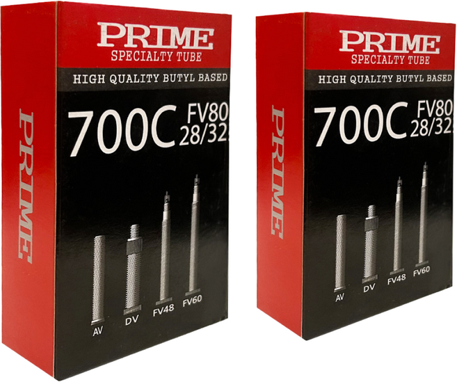 [1+1] 프레스타 700C FV(80mm) 자전거 튜브, 1개