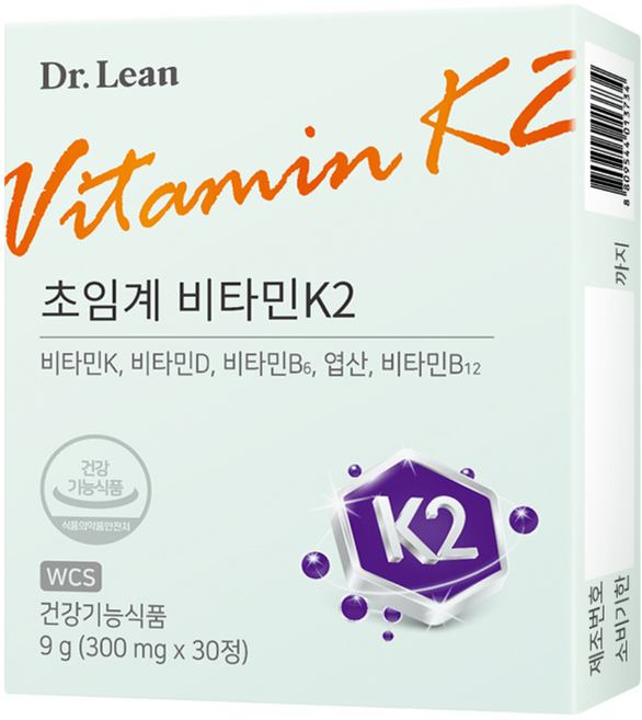[공식] 닥터린 초임계 비타민 K2, 30정, 4개