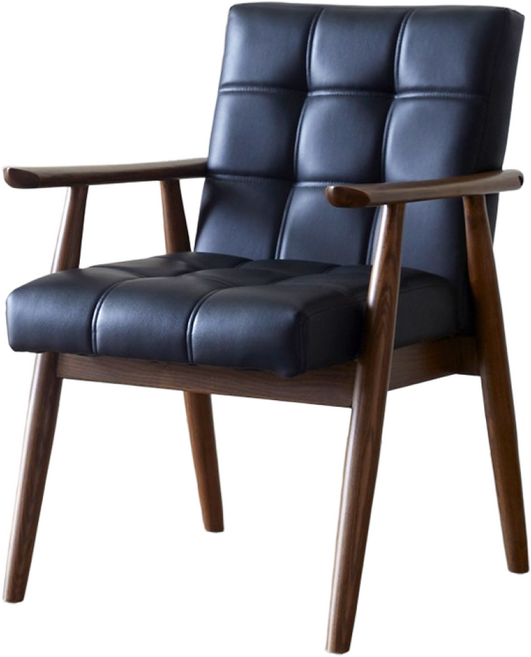 카페 암 체어 1인용 인테리어 디자인 의자 소파 카페, 그레이 pu