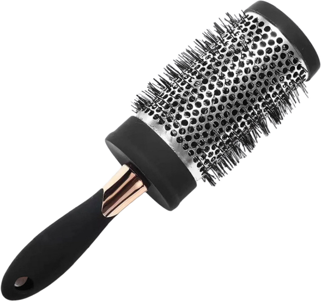 멜틱 볼륨 대왕 드라이 브러쉬 롤빗, 1개, 블랙 (지름6cm)