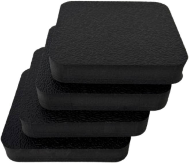 덕진스펀지 2중 소음방지 패드 사각 4개