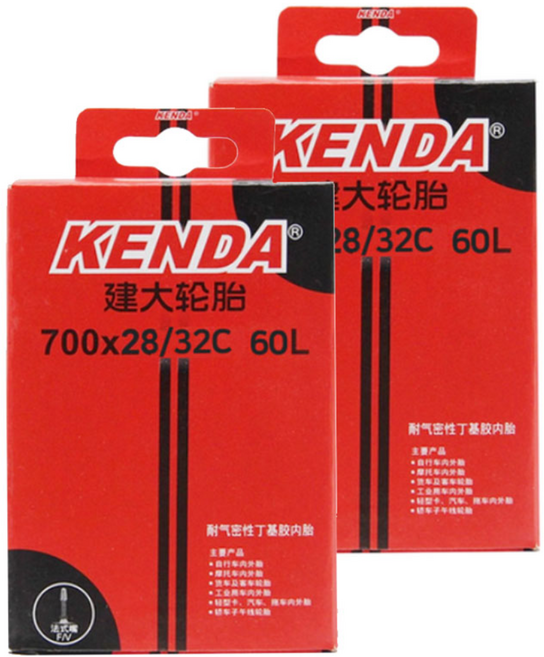 탑모아 700X28-32C 60mm 프레스타 KANDA 자전거 튜브, 2개