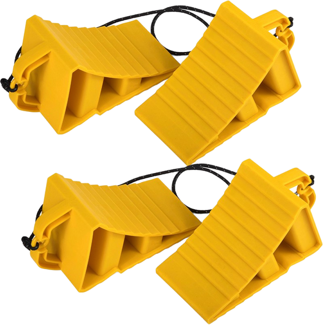 자동차 고임목 경사로 주차 미끄럼방지 받침목, 4개