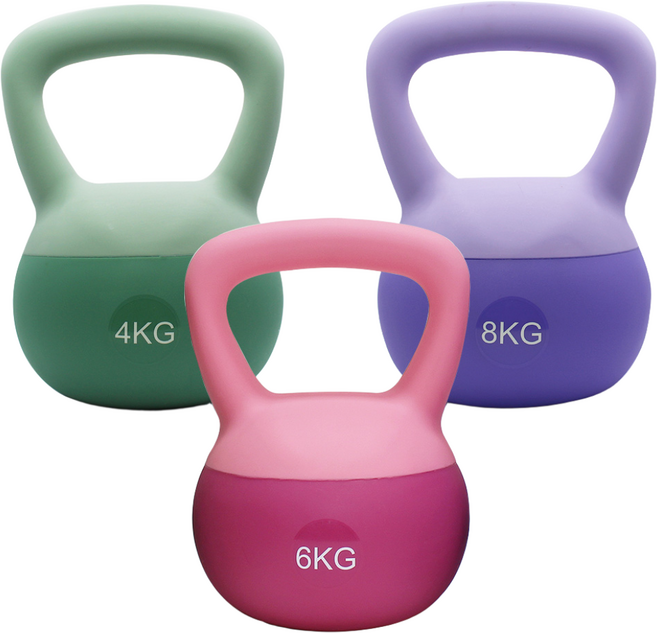 홈트러브 말랑말랑한 케틀벨, 분홍 6kg, 1개