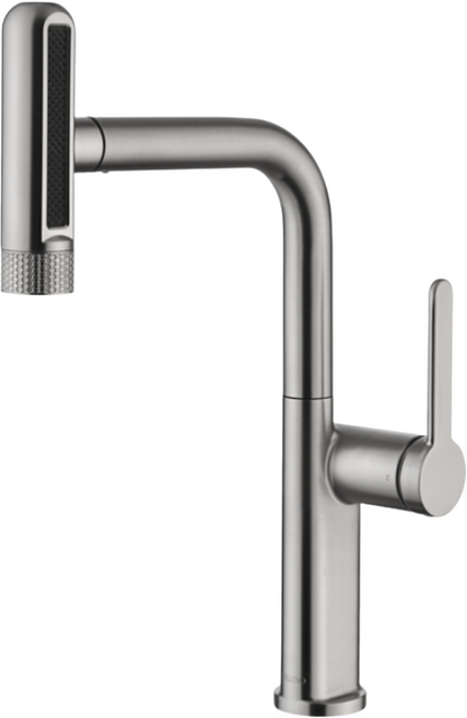 [오즈타일/에떼르노] EK-6001 무광 니켈 6WAY 다기능 폭포수 주방 싱크 원홀수전, 1개