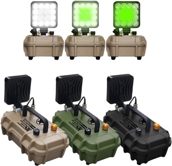 하우투 다색 볼락 집어등 투컬러 밀리터리 카키 갈치 호래기 소형 미니 낚시 랜턴 녹색 보조등, TRK05.다색 집어등 올리브, 1개, 배터리 미포함