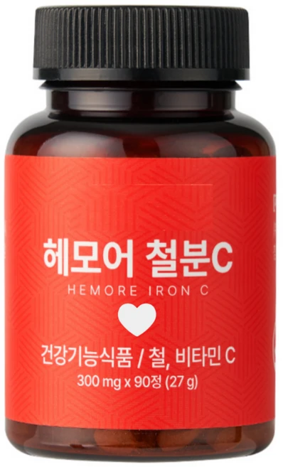 고함량 철분 비타민C 배합 식물성 비헴철 여성용 철분제 임산부 생리통 추천 변비 없는 캡슐 라이프플러스, 1개, 90회분 - 쿠팡