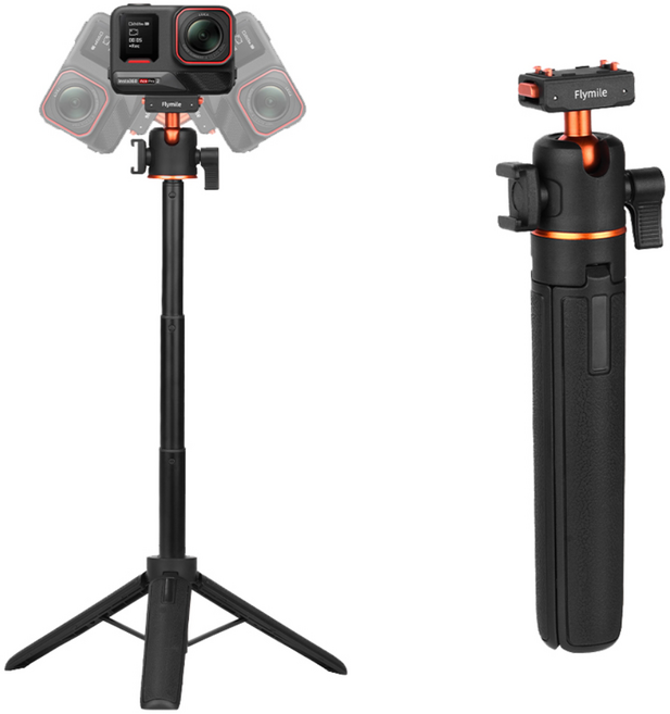 Flymile Insta360 X5 Ace Pro 2전용 마그네틱 빠른 분리 삼각대 360도 볼헤드, 1개, tripod
