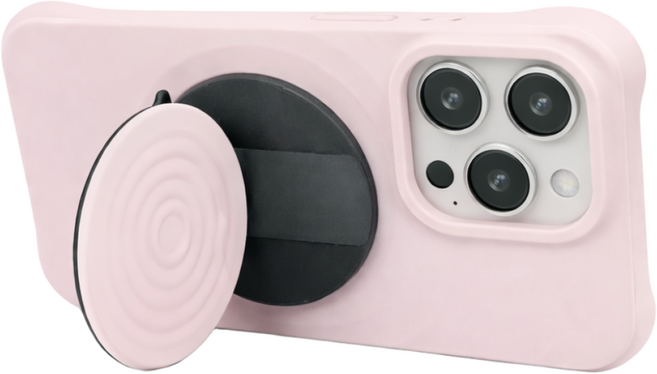 하이퍼랩 맥세이프 그립톡 케이스티파이 호환 톡홀더 아이폰, 그레이 핑크, 1개