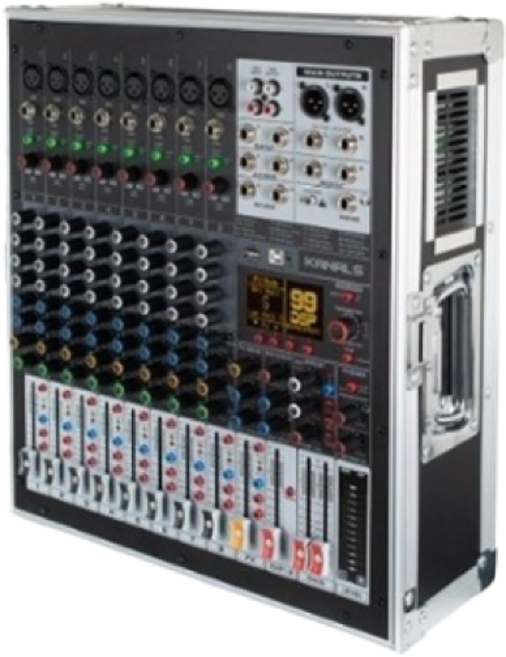 카날스 BKT-1400H 8채널 파워드믹서 케이스일체형 블루투스 USB 이펙터 1400W, Kanals BKT-1400H